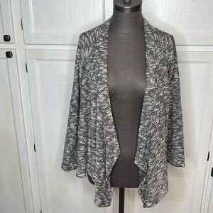 Two by Vince Camino Women’s Size M Black and White Knit Heather Cardigan